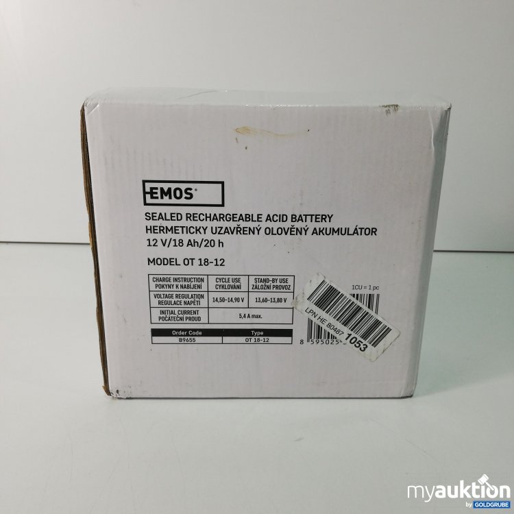 Artikel Nr. 790478: Emos Sealed Rechargeable Acid Battery 12V 