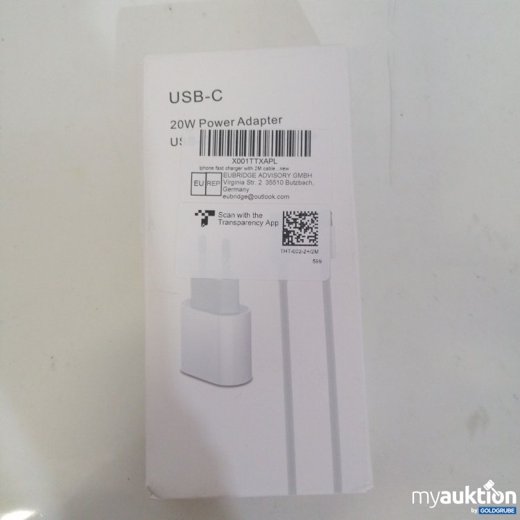 Artikel Nr. 759479: USB C 20W Power Adapter USB C to Lightning Cable 