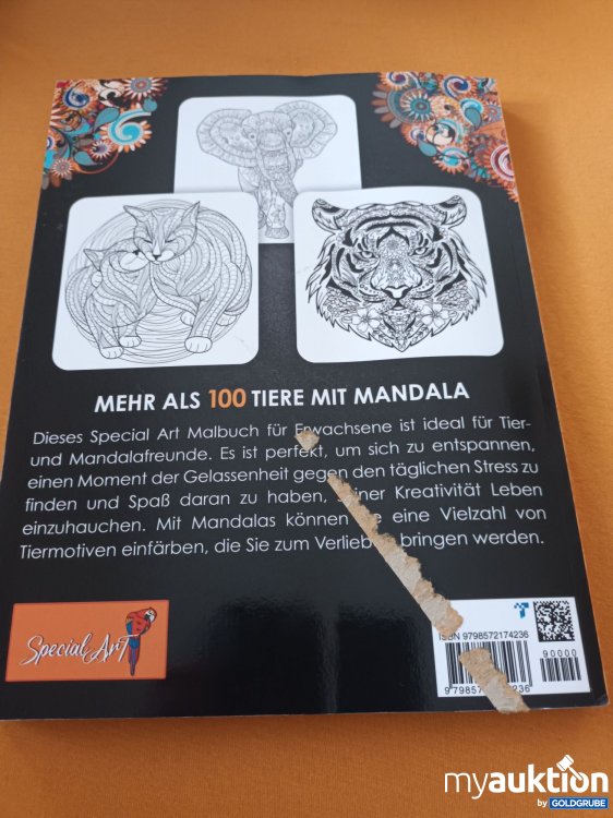 Artikel Nr. 347480: 100 Tiere Malbuch mit Mandala