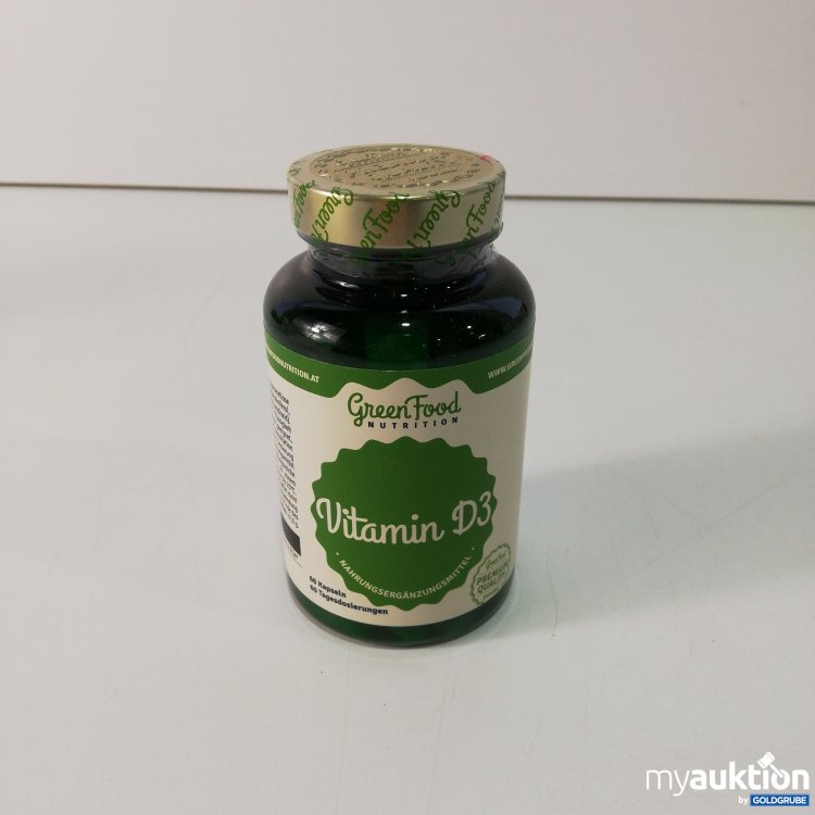 Artikel Nr. 791484: GreenFood Vitamin D3 60 Kapseln 