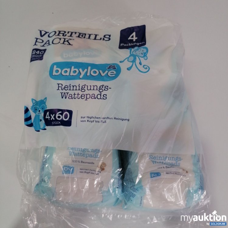 Artikel Nr. 384485: Babylove Reinigungs-Wattepads 60stk