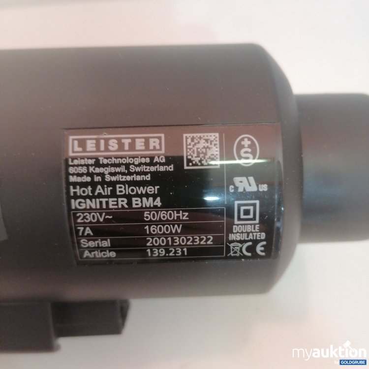 Artikel Nr. 767487: Leister Igniter BM4 Hot Air Blower  