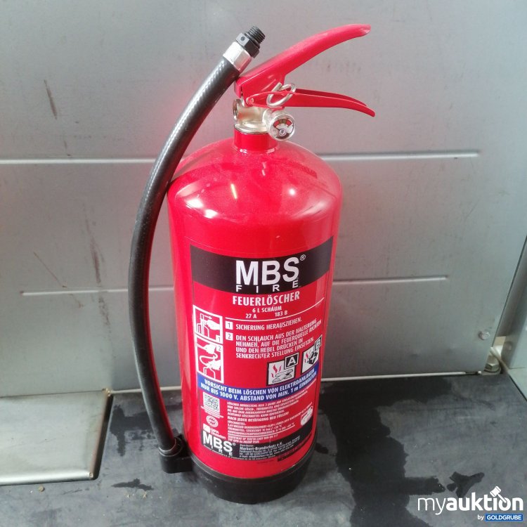 Artikel Nr. 723492: MBS Fire Feuerlöscher 6l Schaum