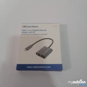 Artikel Nr. 778494: Cable Matters USB-C 2.5 Gigabit Ethernet Adapter with PD