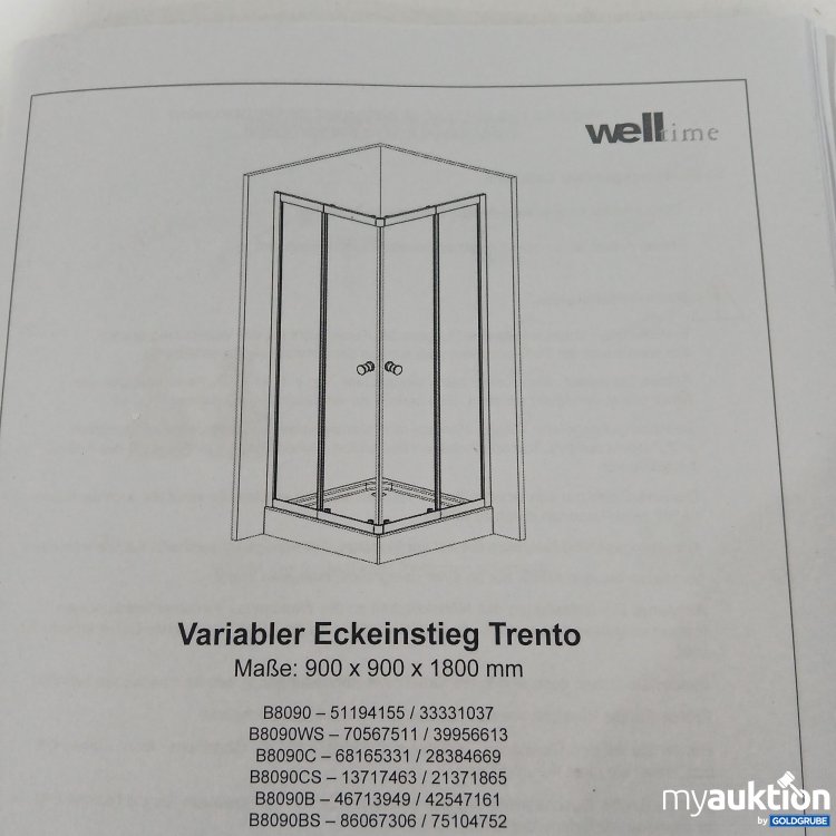 Artikel Nr. 799498: Welltime Variabler Eckeinstieg Trento 