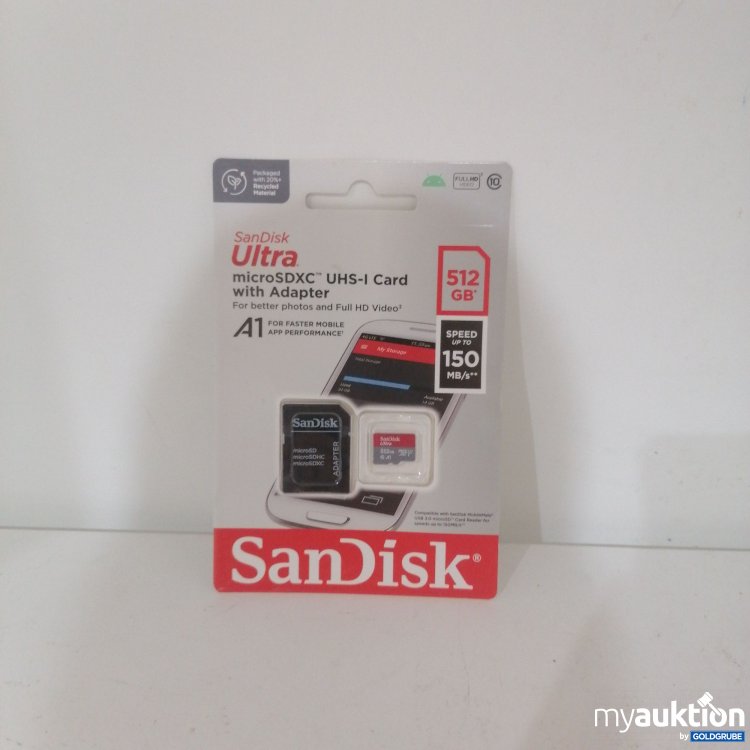 Artikel Nr. 764500: SanDisk UHS-I Card with Adapter 512GB