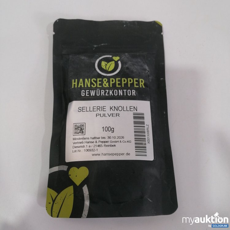 Artikel Nr. 783503: Hanse&Pepper Gewürtkontor Sellerie Knollen Pulver 100g 