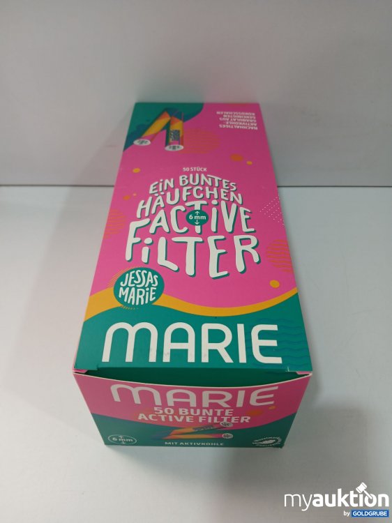 Artikel Nr. 800508: Marie 50 Bunte Active Filter 6mm