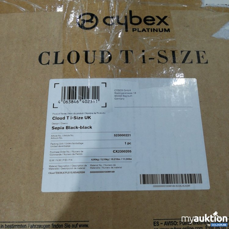 Artikel Nr. 757509: Cybex Cloud T I Size 