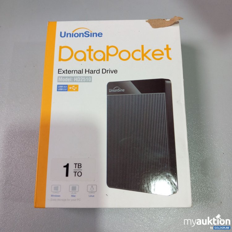 Artikel Nr. 767509: Union Sine Data Pocket HD2510, external Hard Drive 1 TB  