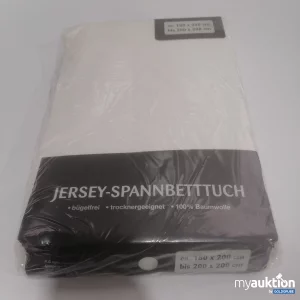 Auktion Jersey-Spannbetttuch 