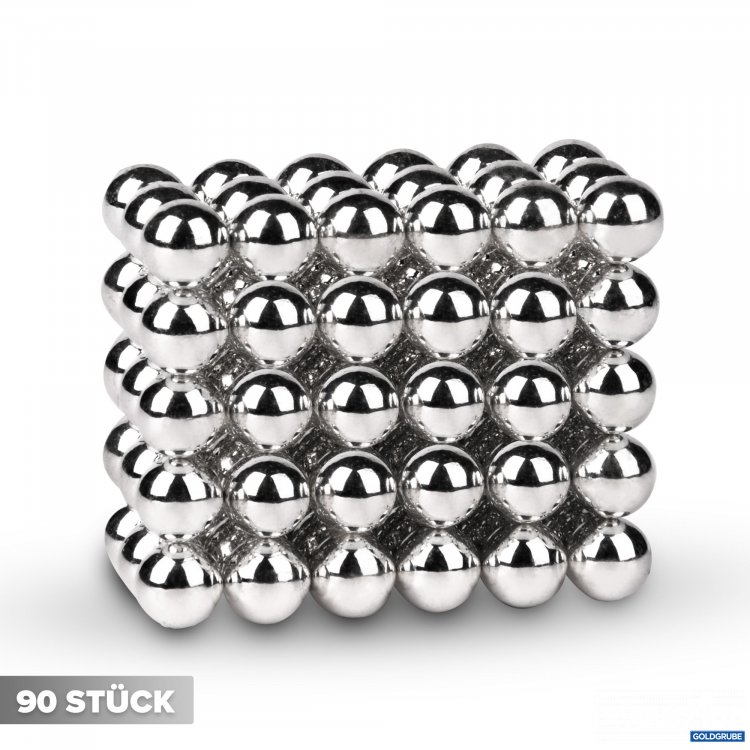 Artikel Nr. 376511: Magnetkugeln Silber 90Stück