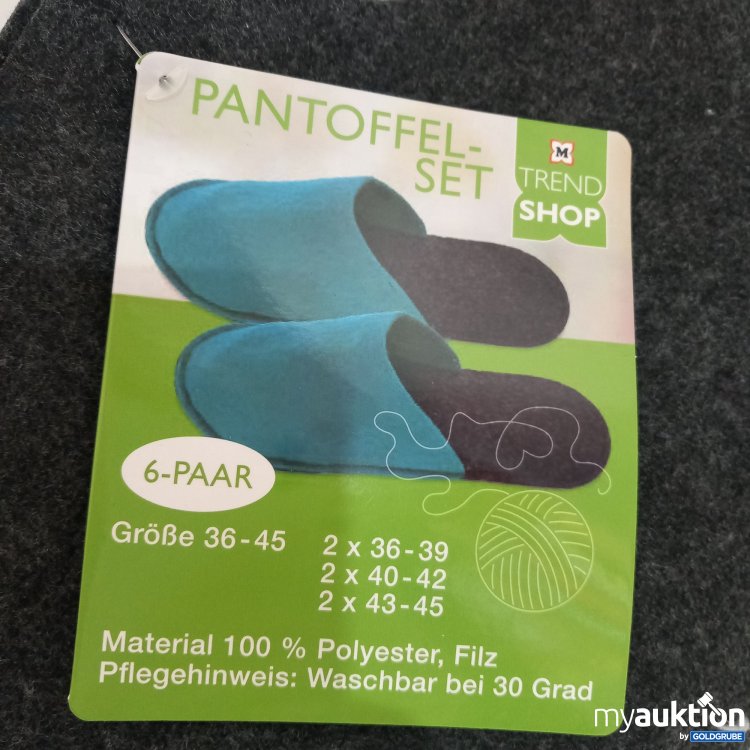 Artikel Nr. 386511: Pantoffel Set 6 Paar 