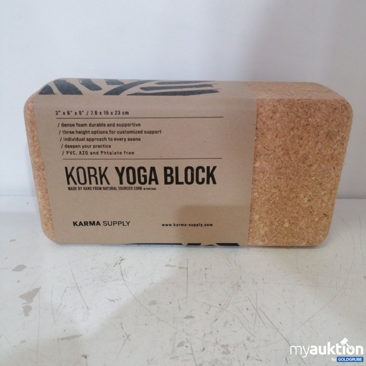 Artikel Nr. 736512: Karma Supply Kork Yoga-Block