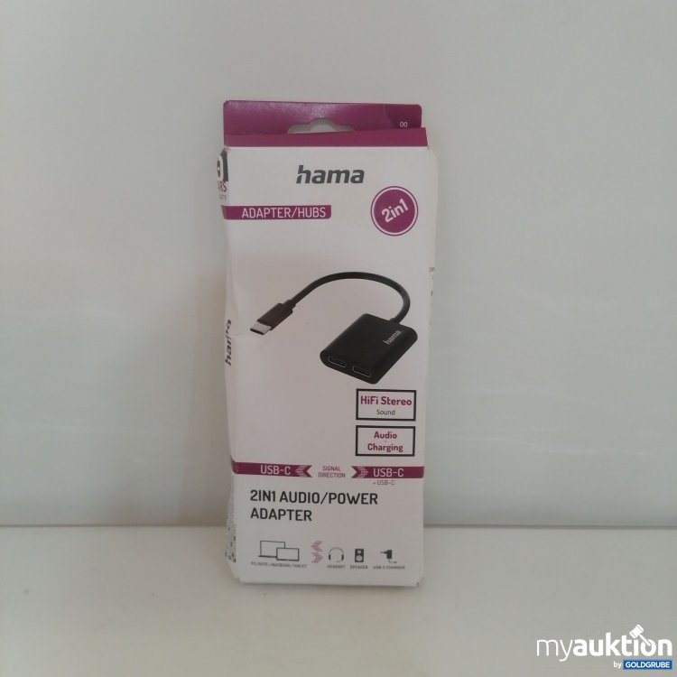 Artikel Nr. 754515: Hama 2in1 Audio/Power Adapter 