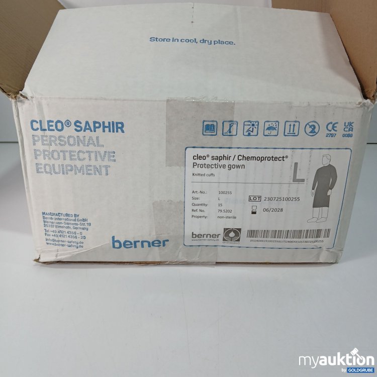 Artikel Nr. 798515: Cleo Saphir Chemoprotect L 15 Stück 