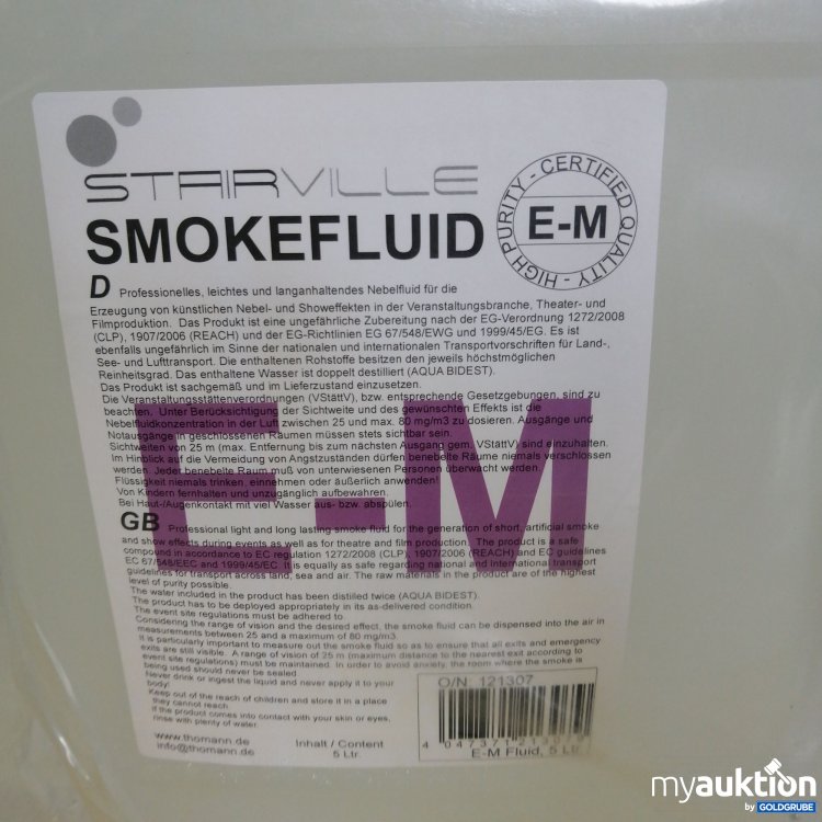 Artikel Nr. 721522: E-M Smokefluid 5 Liter 