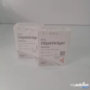 Auktion Engelbrecht Objektträger 2x50 Stück 