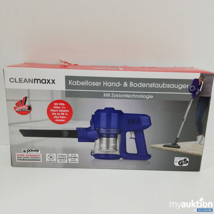 Artikel Nr. 385534: Clean Maxx Kabelloser Hand Bodenstaubsauger 