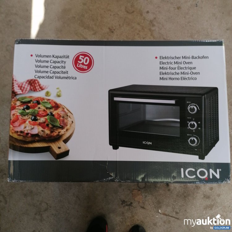 Artikel Nr. 746534: Icon Elektrischer Mini Backofen 50l