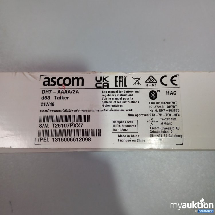 Artikel Nr. 767538: Ascom DH7 Phone 