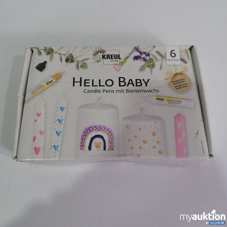 Artikel Nr. 786539: Kreul Hello Baby Candle Pens mit Bienenwachs 