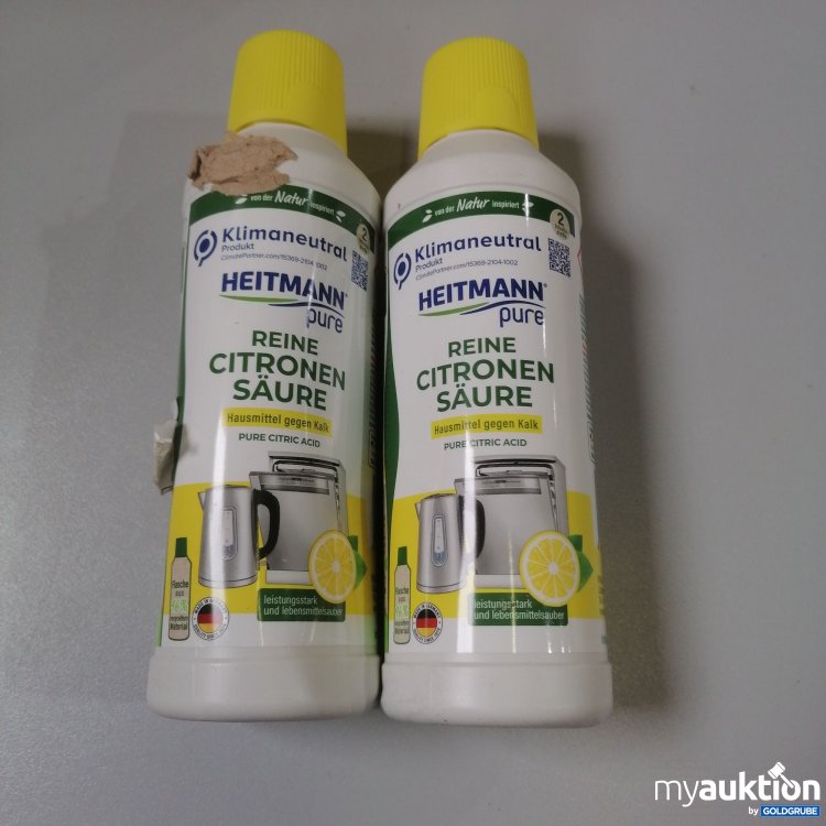 Artikel Nr. 760555: Heitmann Pure Reine Citronen Säure 2x500ml