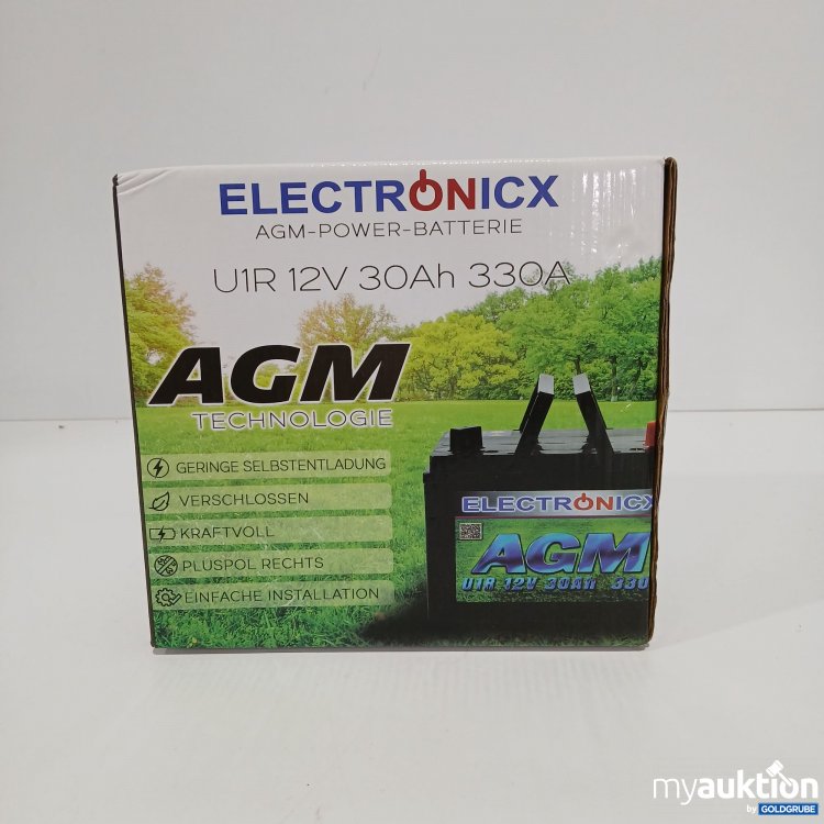 Artikel Nr. 799558: Electronicx AGM-Power-Batterie U1R 12V 30Ah 330A