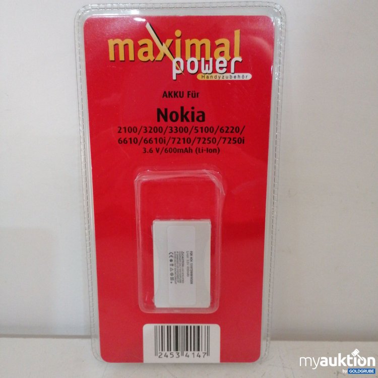Artikel Nr. 736559: Maximal Power Akku für Nokia 