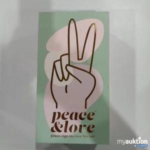 Artikel Nr. 380560: Peace&Love Räucherkegelhalter handform