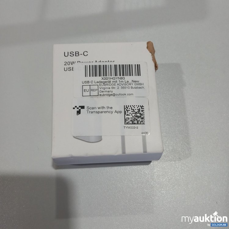 Artikel Nr. 759561: USB C Ladegerät mit 1m Kabel 