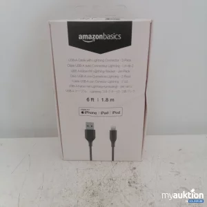 Auktion Amazonbasics USB A-Kabel mit Lightning-Stecker 2er Pack