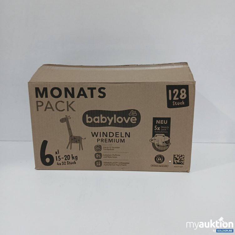 Artikel Nr. 799565: DM Babylove Monats Pack Windeln 6xl 15-20kg 128Stk 