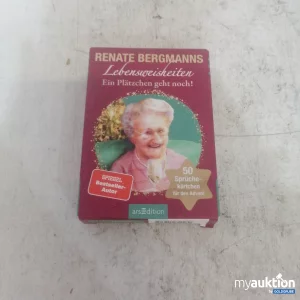 Auktion Renate Bergmanns Lebensweisheiten 