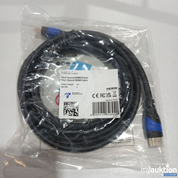 Artikel Nr. 759572: Kabeldirekt High Speed HDMI Kabel 3m