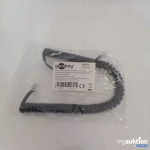 Auktion Goobay Phone Handset Spiral Cable 2m 
