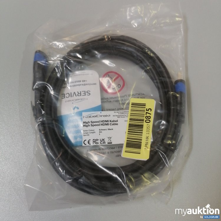 Artikel Nr. 762578: KabelDirekt High Speed HDMI Kabel 2m