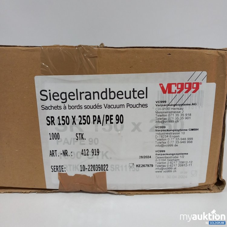 Artikel Nr. 781582: VC999 Siegelrandbeutel SR150x250 PA/PE90