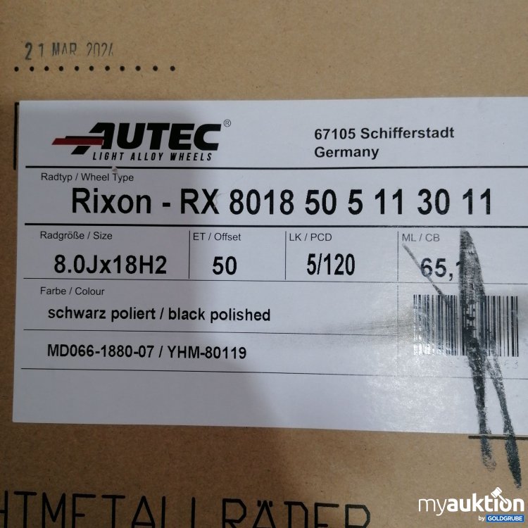 Artikel Nr. 788584: Autec Rixon RX 8018 50 5 11 30 11 