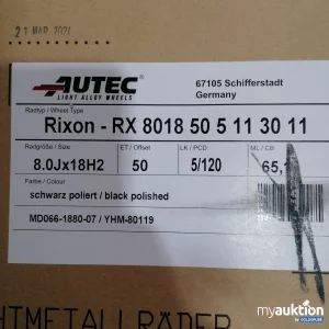 Artikel Nr. 788584: Autec Rixon RX 8018 50 5 11 30 11 