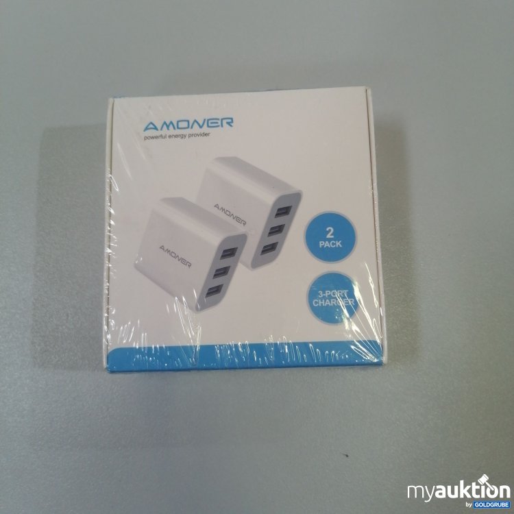 Artikel Nr. 762586: Amoner 3-Port Charger 2 Stück 