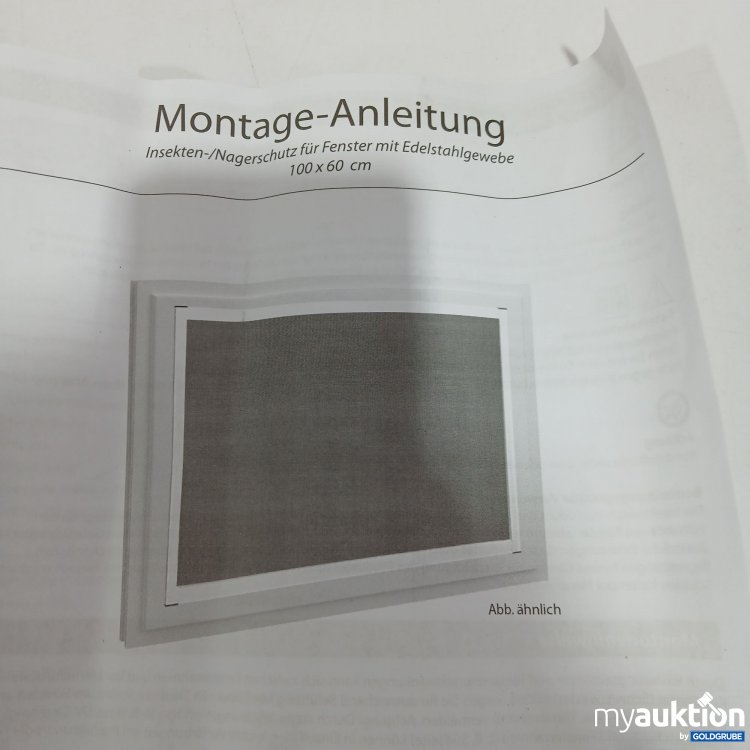 Artikel Nr. 519587: Insekten/Nagerschutz für Fenster mit Edelstahlgewebe 100x60cm