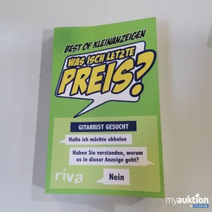 Auktion "Was isch letzte Preis? Buch"