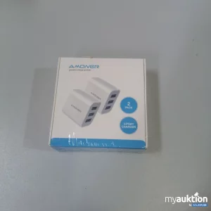 Auktion Amoner 3-Port Charger 2 Stück 