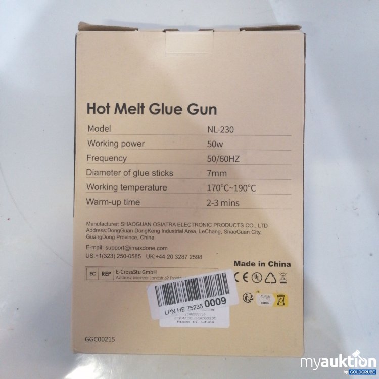 Artikel Nr. 773594: Hot Glue Gun NL-230