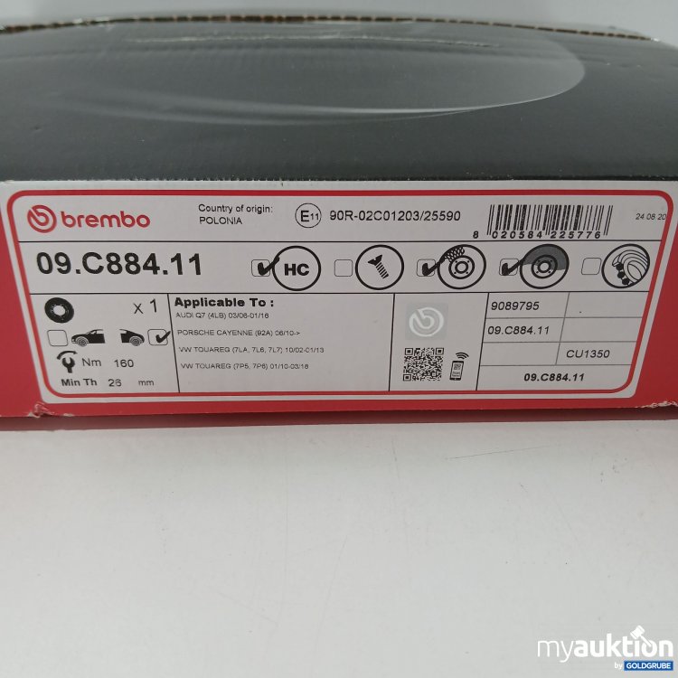 Artikel Nr. 800594: Brembo Brake Discs 09.C884.11 