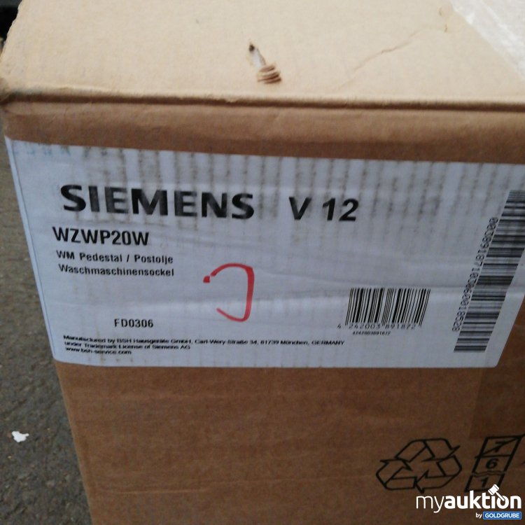 Artikel Nr. 739597: Siemens Waschmaschinensockel WZWP20W V12