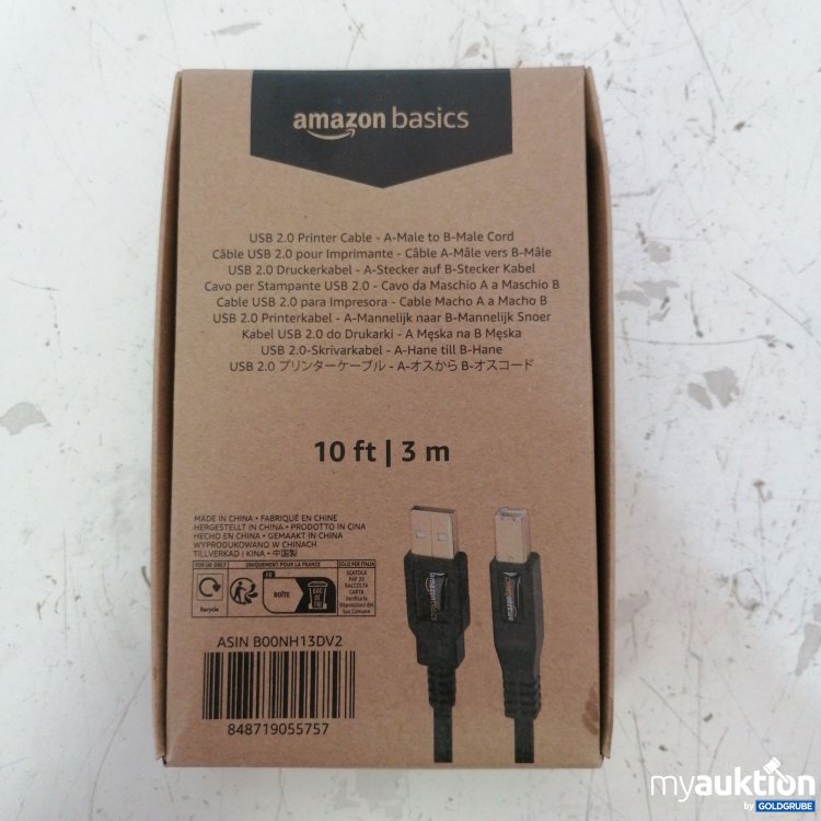 Artikel Nr. 736599: Amazonbasic USB 2.0 Druckerkabel 