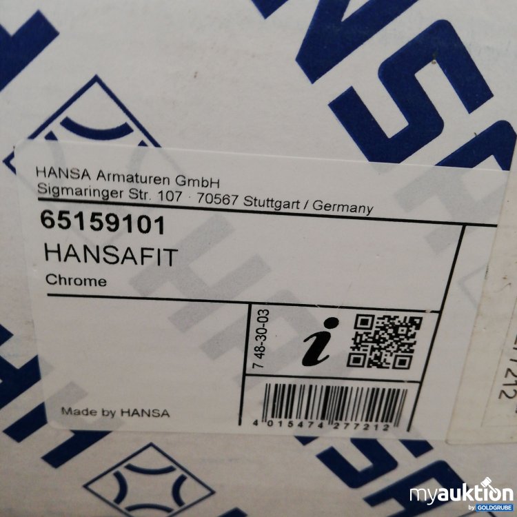 Artikel Nr. 739600: Hansa Hansa fit Regenbrause-Duscharmatur 65159101