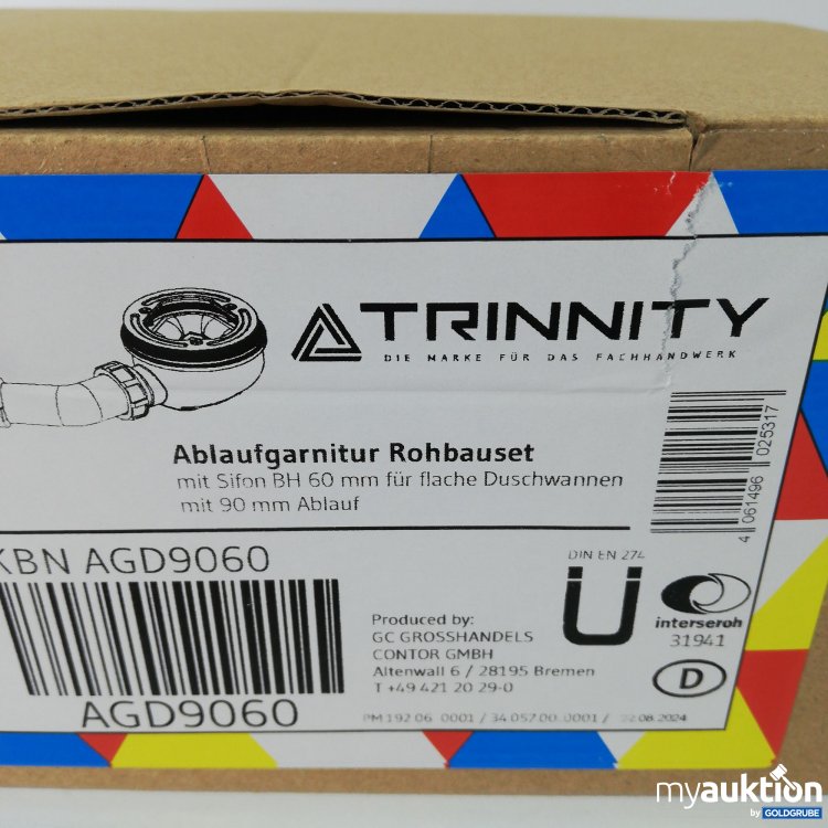 Artikel Nr. 432601: Trinnity Ablaufgarnitur Rohbauset AGD9060